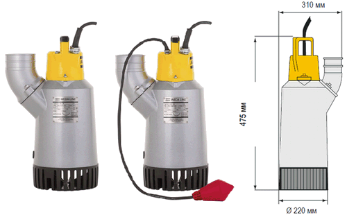 Погружной дренажный электрический насос WEDA 40N, Atlas Copco