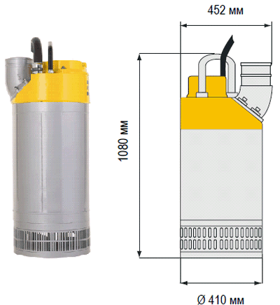 Погружной дренажный электрический насос WEDA 90L, Atlas Copco